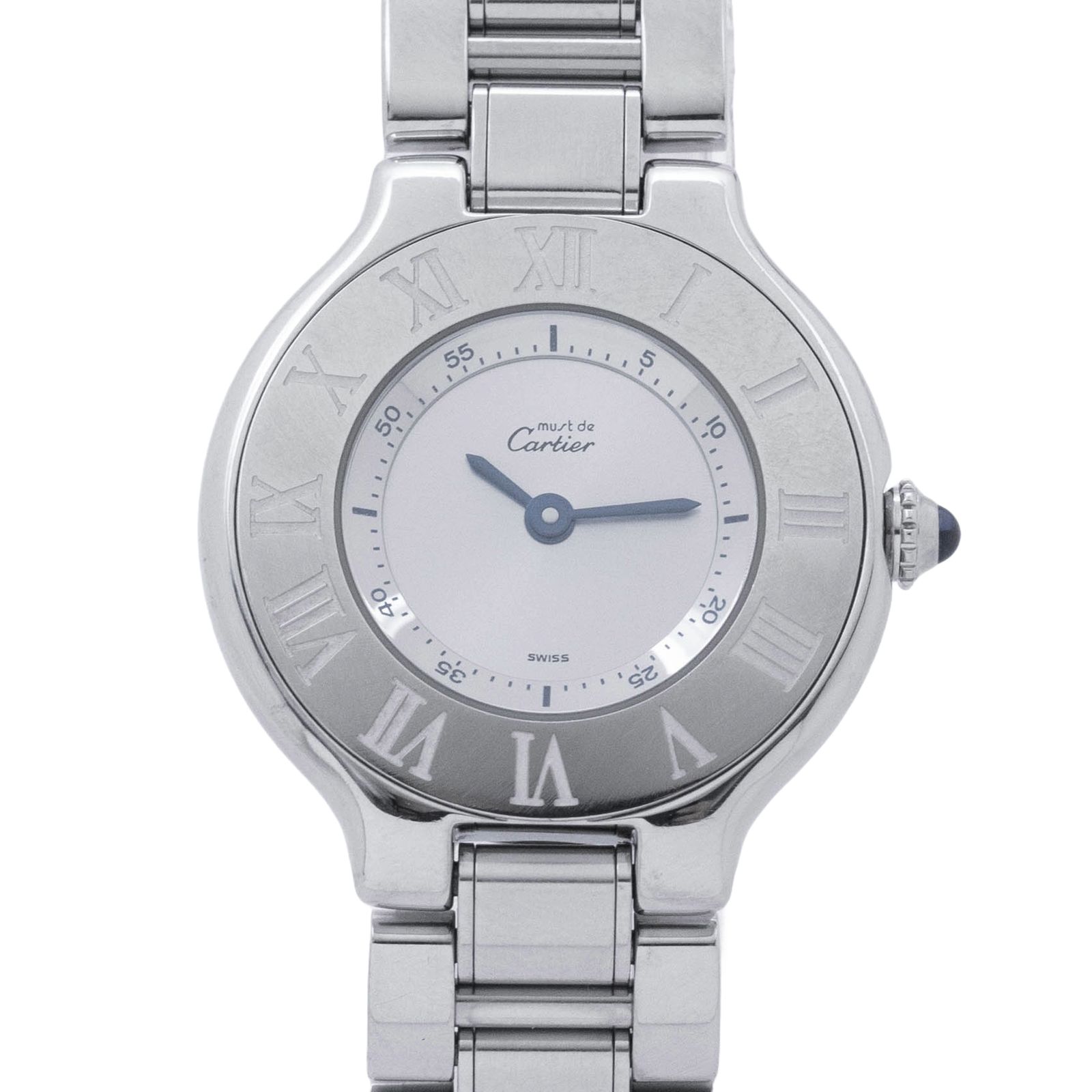 カルティエ Cartier マスト21 W10109T2 Cartier Must de Cartier 21 クォーツ 腕時計 レディース シルバー