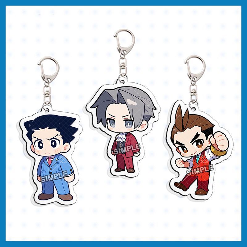 逆転裁判 成歩堂龍一 御剣怜侍 アクリルキーホルダー セット 【公式通販】