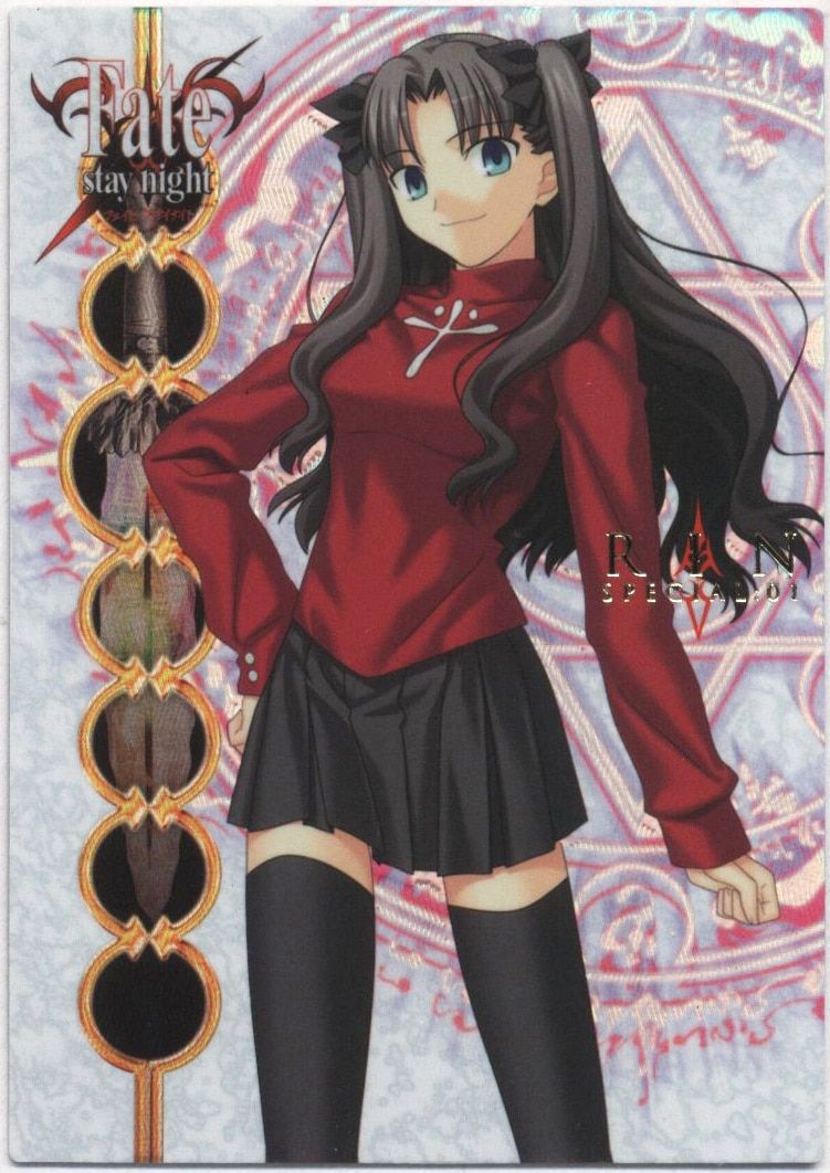 【未使用】Fate/stay night 遠坂凛 DARTSLIVEカード Silver Blitz Fate FACTCARD Staynight(2006) 遠坂凛(SPカード) 1