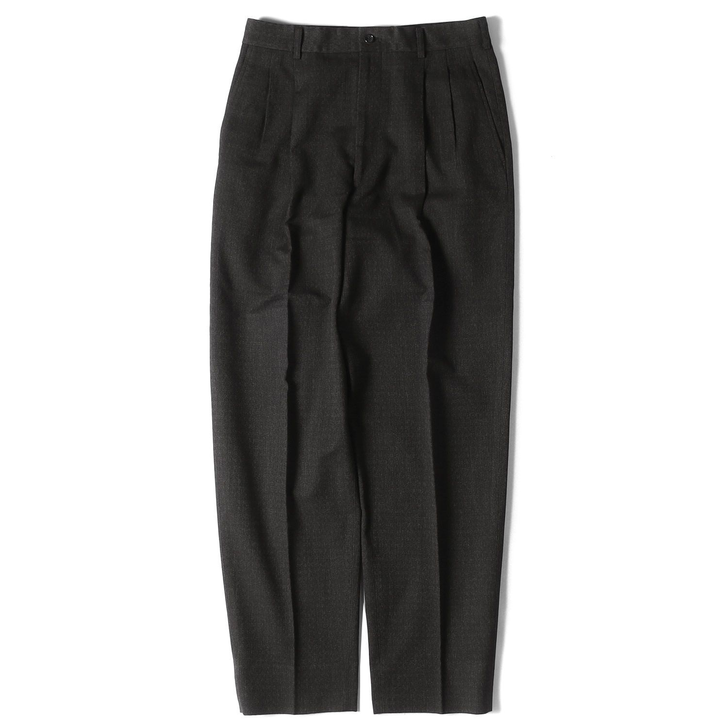 COMME des GARCONS コムデギャルソン パンツ サイズ:S ジャガード ジオメトリック ツータック コットン ウール ワイド テーパード スラックス 99AW トラウザー バギー 総柄 HOMME 田中オム アーカイブ