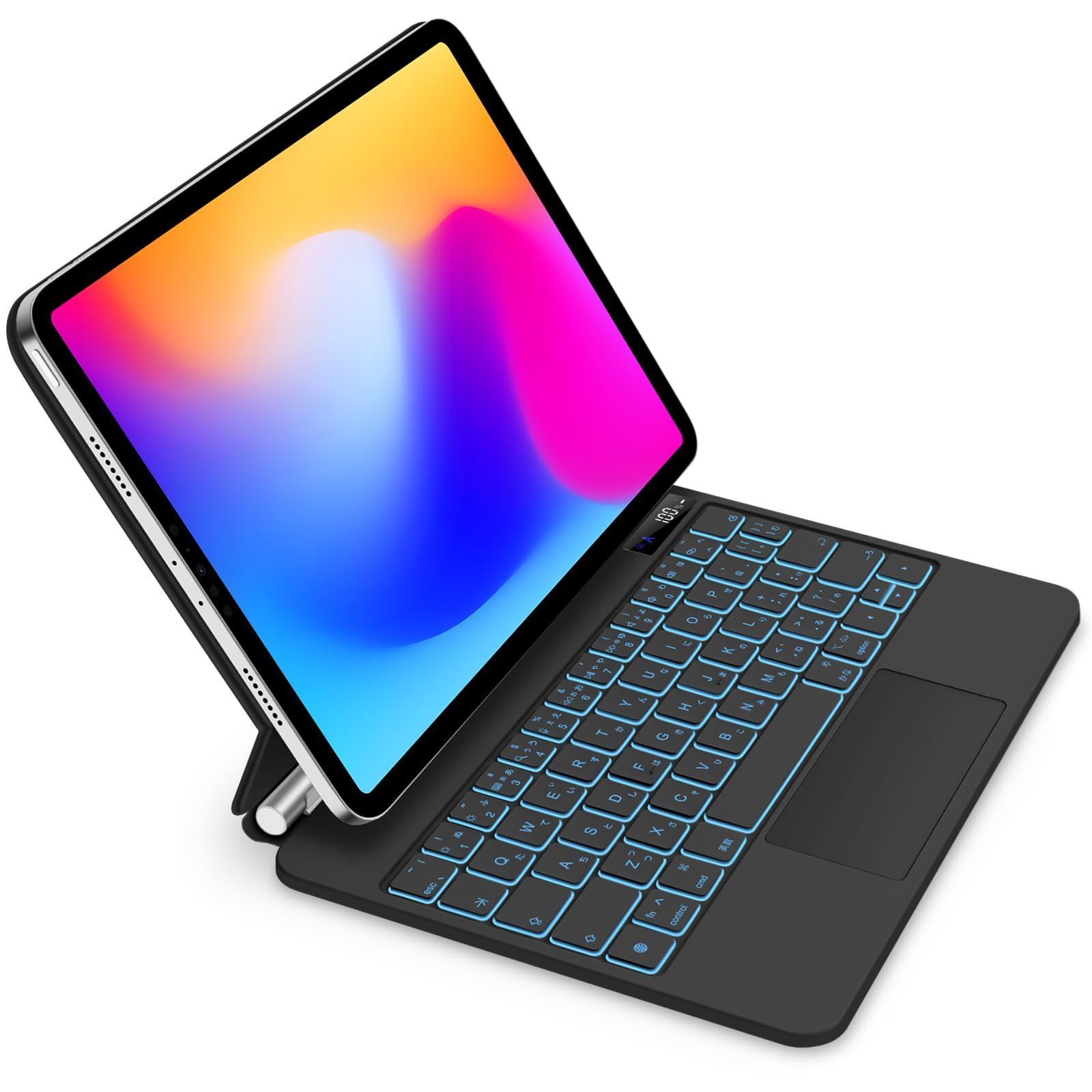 11inch対応スマートキーボード iPad Pro iPad 11第1|2|3|4世代|iPad Air第4|5|6世代通用 Air6 M2 トラックパッド付きキーボード ケース 2025 7色バックライト付き 磁気吸着ケース GOOJODOQ 日本語配列