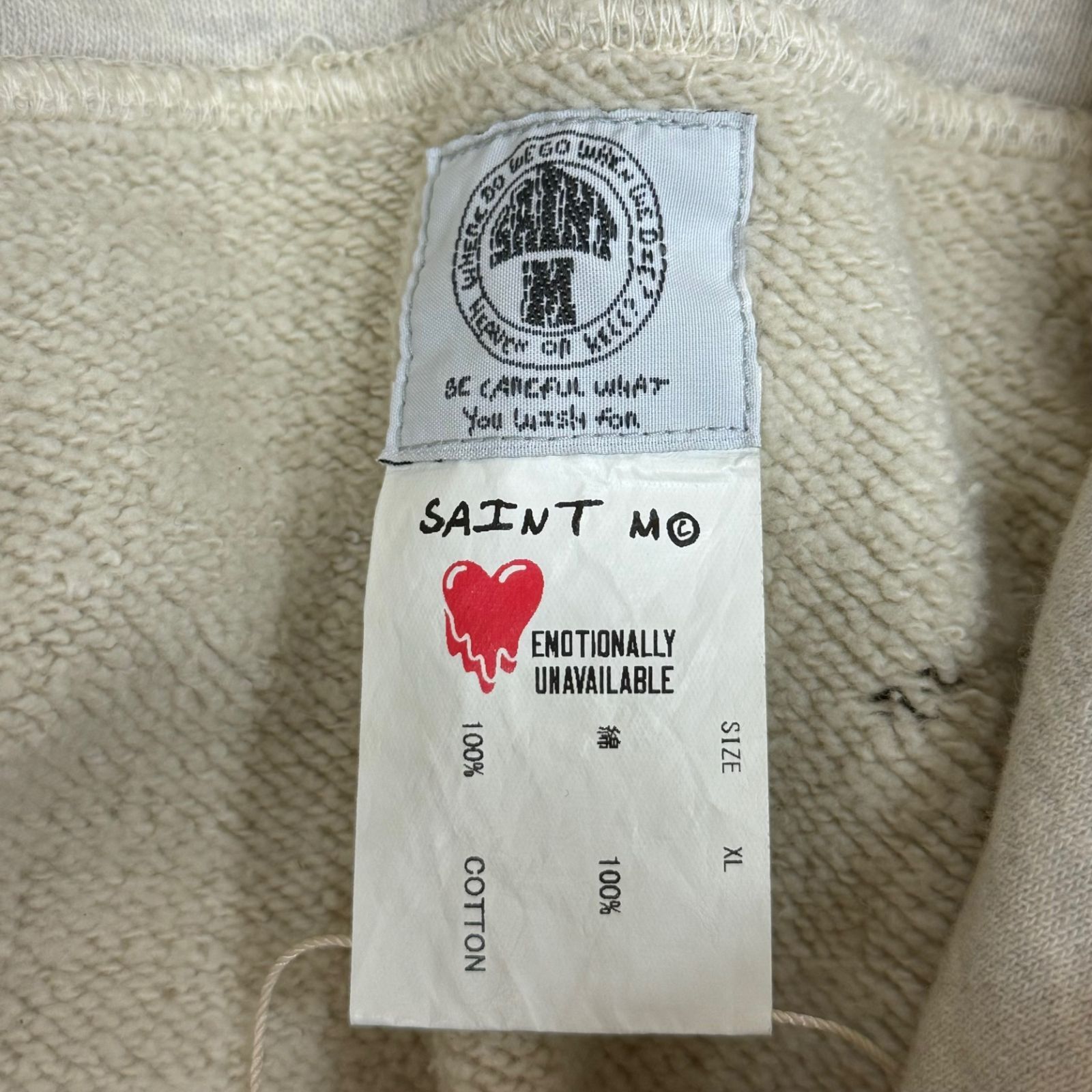 新品 SAINT MICHAEL Emotionally Unavailable /EU STM HOODIE 