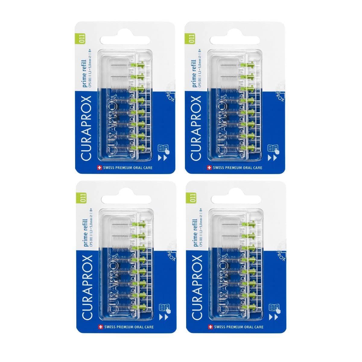 新着商品 クラプロックス 歯間ブラシCPS11 グリーン リフィル4個セット 計32本