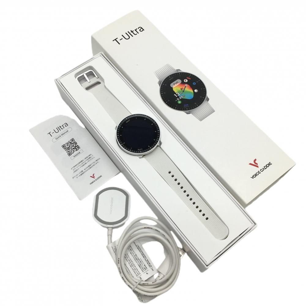ボイスキャディ ゴルフウォッチ 白 GPS T-Ultra GOLF WATCHゴルフ VOICE CADDIE