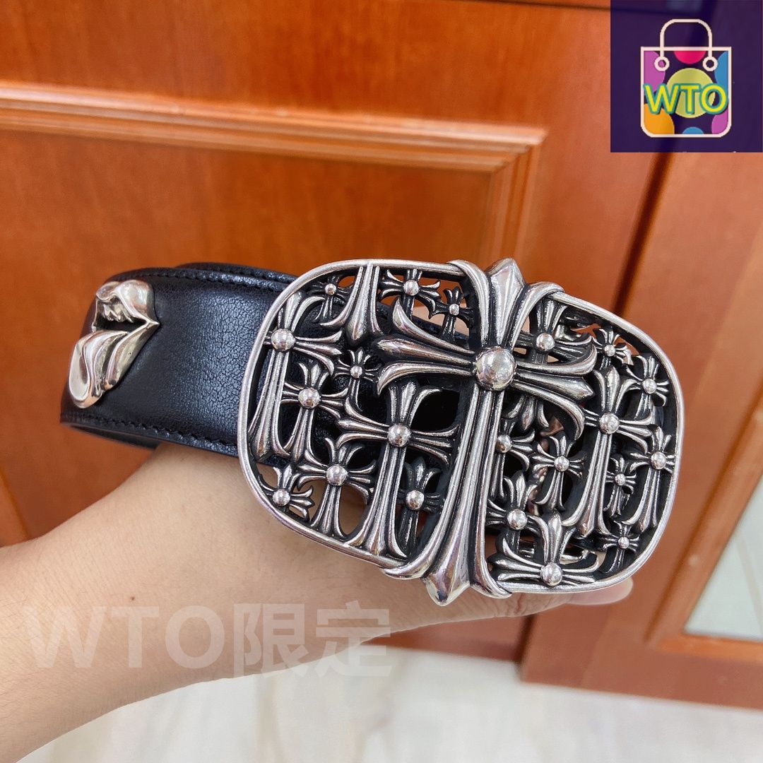 クロムハーツベルト　社外バックル 今日WTO】Chrome Hearts クロムハーツ 取り外し可能型 ブロンズ