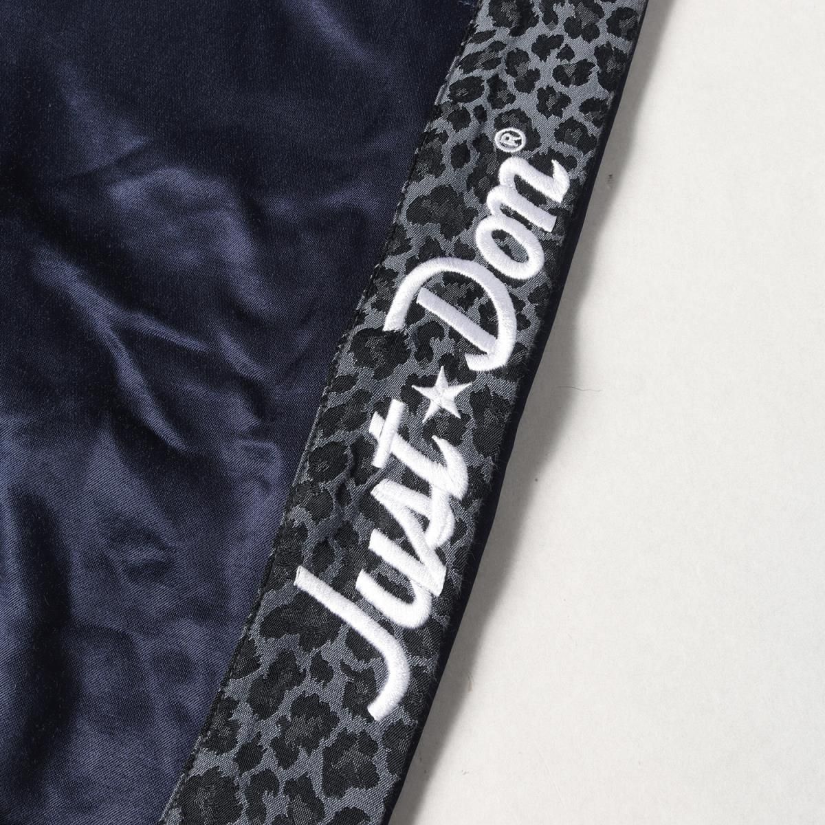 Just Don ジャストドン パンツ レオパードライン サテン ウォーム 