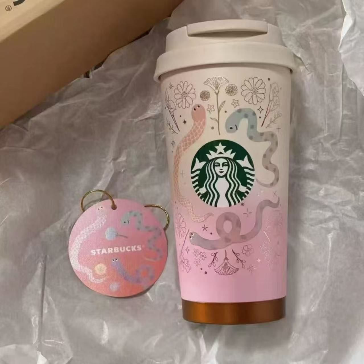 スターバックス ステンレス タンブラー 海外 スタバ ヘビ ニューイヤー