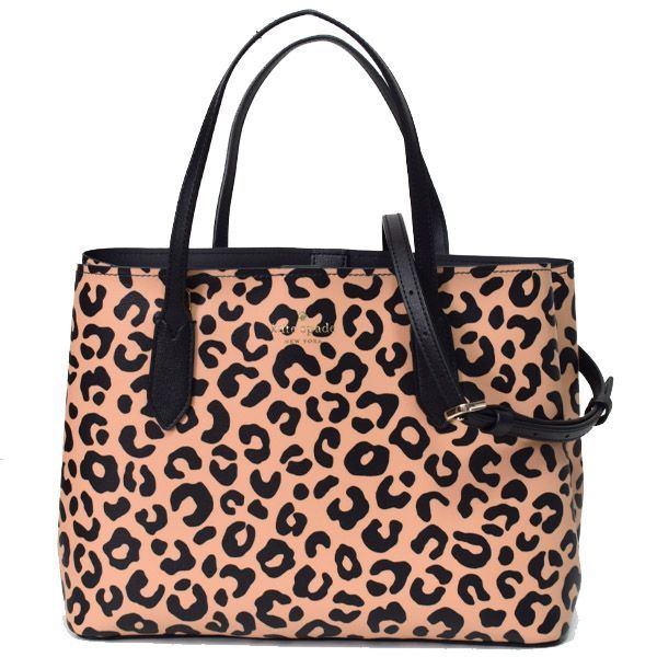 Kate spade ハンドバッグ　ショルダーバッグ ケイトスペード バッグ katespade レザー レオパード ヒョウ柄