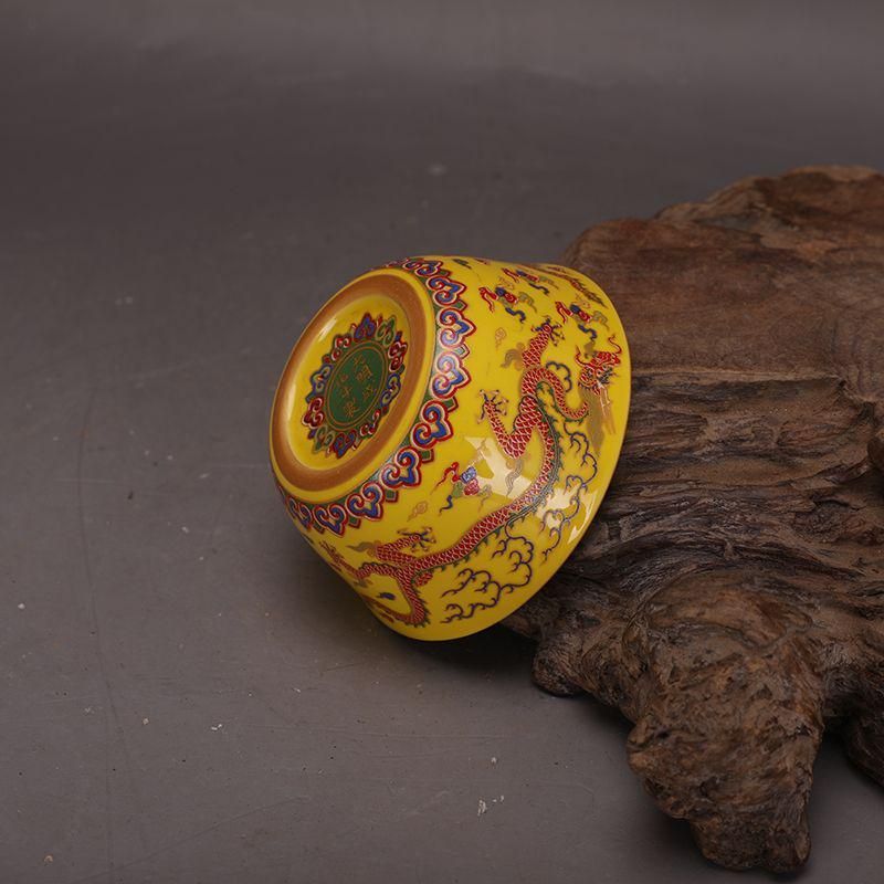 彩絵龍鳳紋盤 中国古美術 茶道具 香道具 装飾品 現代工芸品 美術品 置物 銅器 龍鳳盤 装飾品 工芸品美術品 置物 - メルカリ