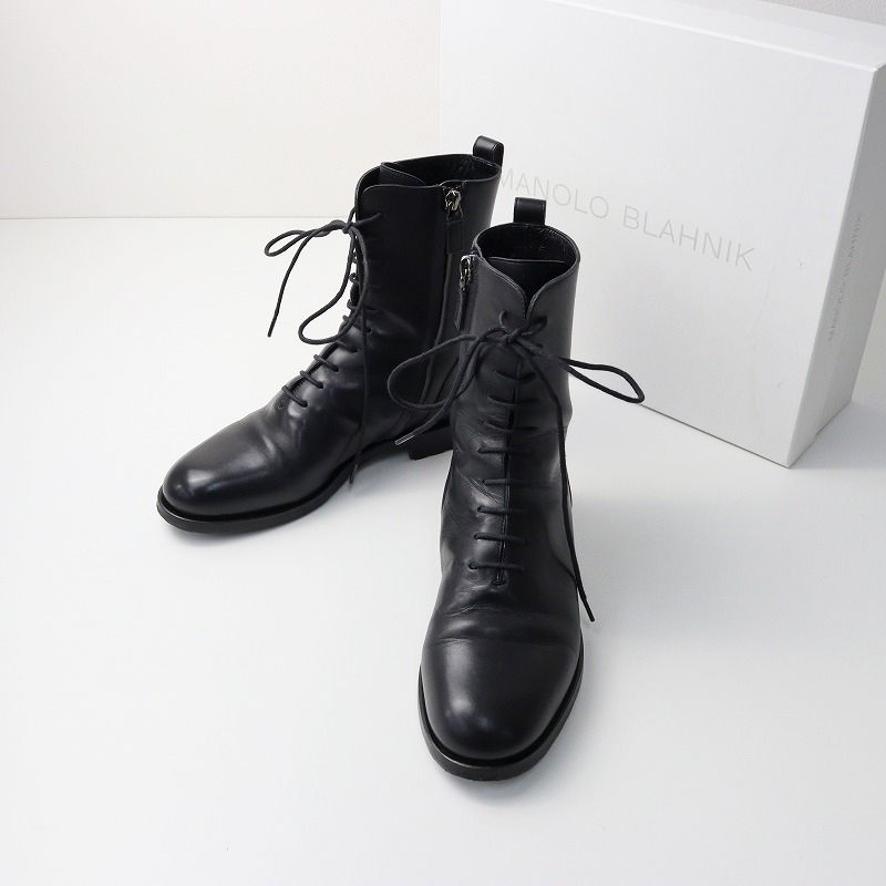 美品】MANOLO BLAHNIK マノロ・ブラニク ブーツ 黒