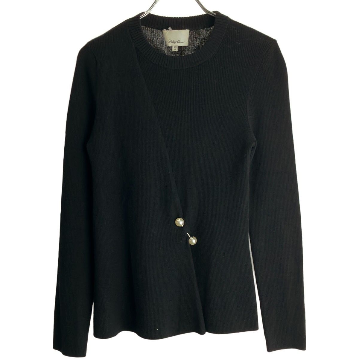 3.1 Phillip Lim スリーワンフィリップリム パールピンニットセーター P191-7223LWM ブラック XS