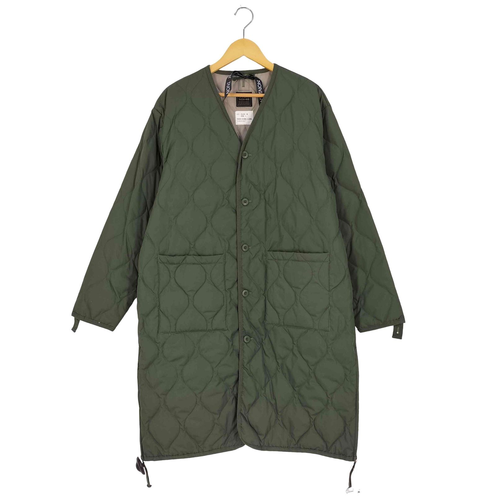 タイオン TAION MILITARY V NECK DOWN COAT ミリタリー Vネック ダウンコート メンズ  EU  US：M / ASIA：L