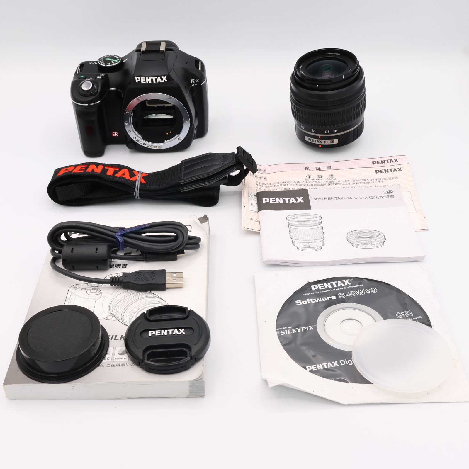 PENTAX デジタル一眼レフカメラ K-x レンズキット ブラック 250419_3419626