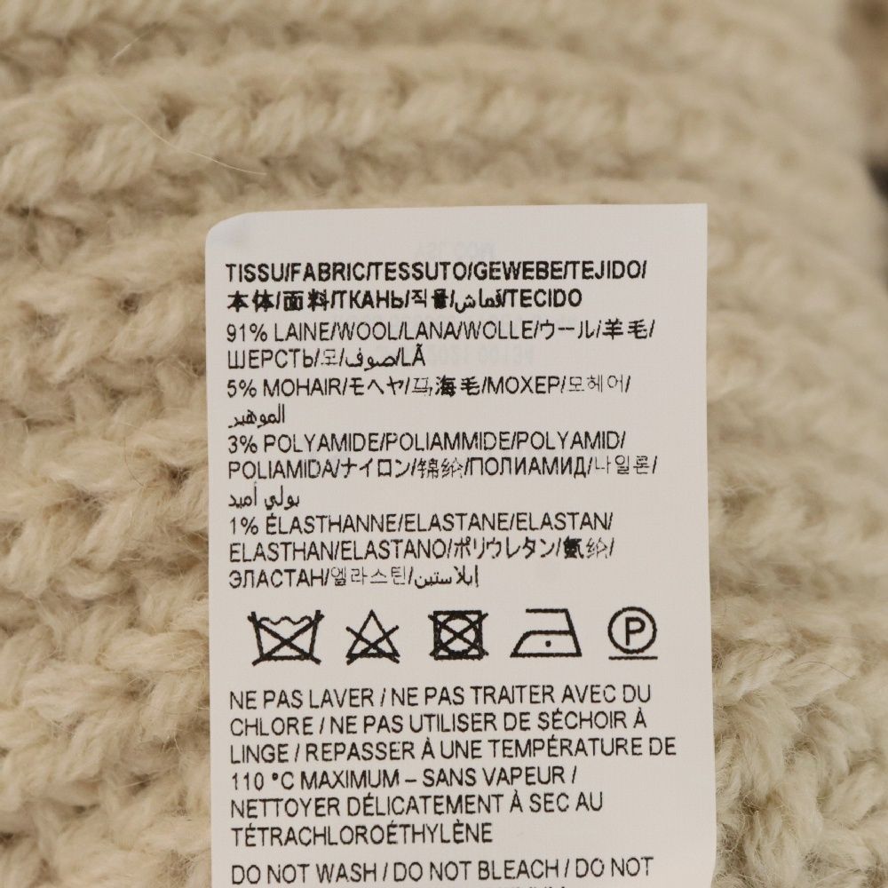 SAINT サンローランパリ 22AW 668565 Y75EV ウールロングフーデッド 
