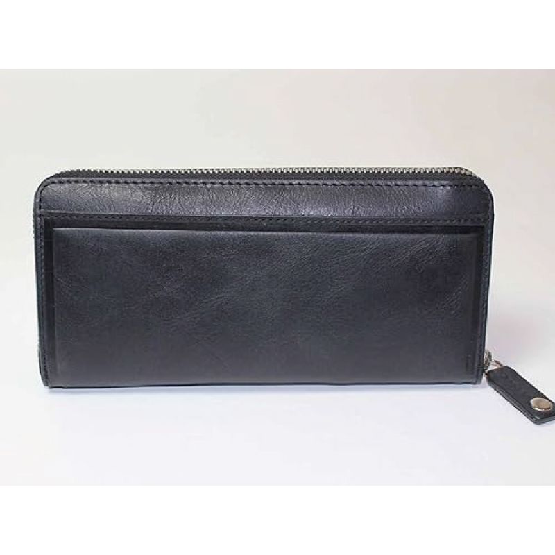 ファスナー付 本革