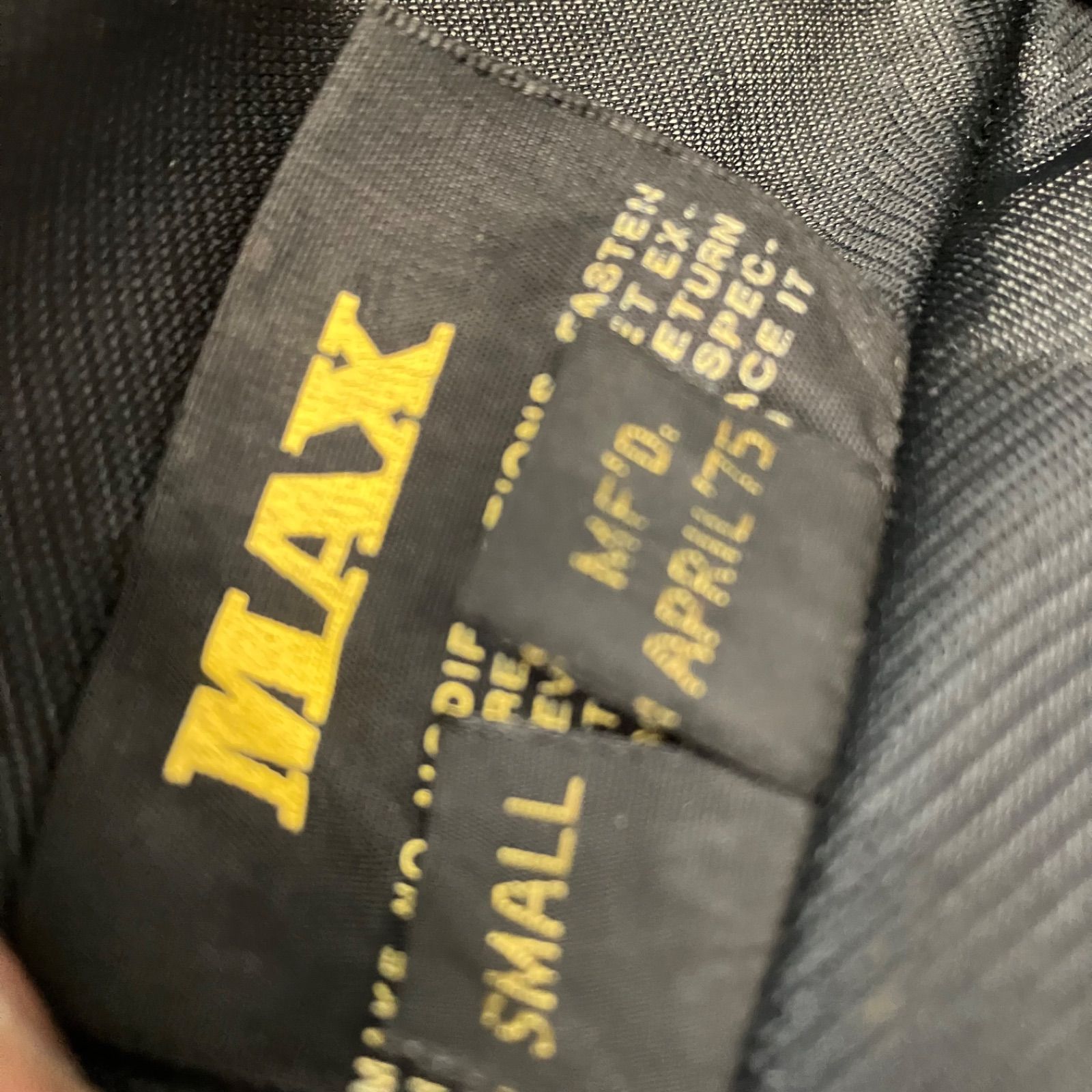 MAX☆Lサイズ ビンテージヘルメット 70年代 ゴールド オレンジ ラメ