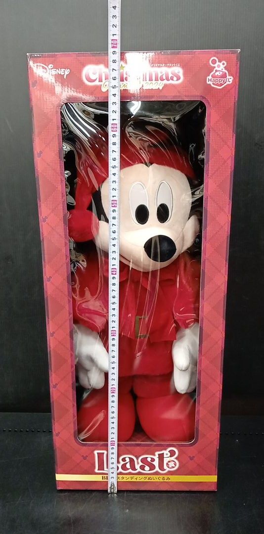 Happyくじ クリスマスオーナメント スタンディングぬいぐるみミッキー Happyくじ DISNEY クリスマスオーナメントくじ2024 Last賞 BIG