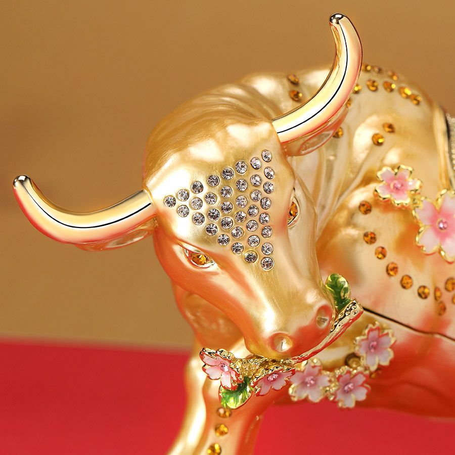 EX608 金福 宝丑 干支 牛 縁起物 誕生日プレゼント 女性