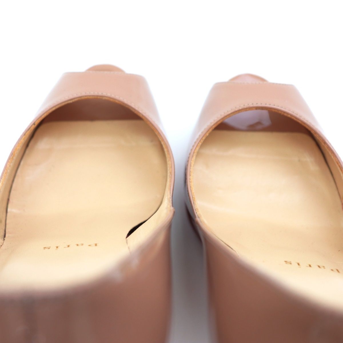美品 クリスチャンルブタン NEW VERY PRIVE 120 PATENT パテントヒール 
