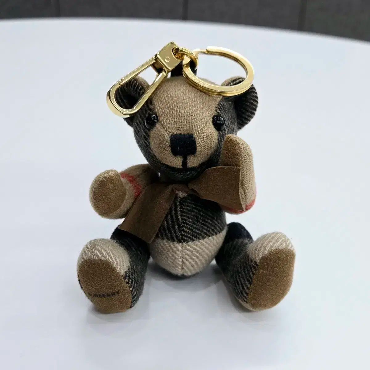 BURBERRY バーバリー ヴォー州 ネクタイ トマス ベア チャーム キーリング