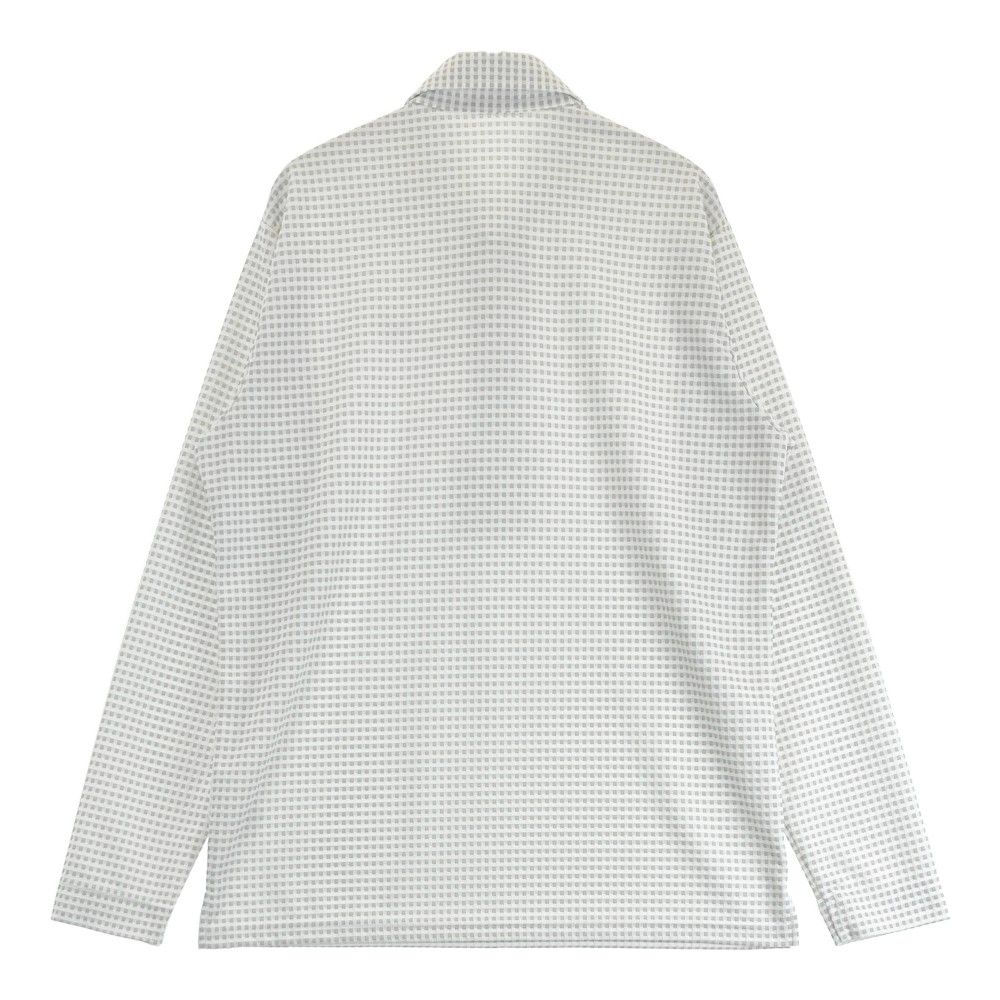 サイズ：50 MOCO モコ 21-2242810 長袖ポロシャツ チェック グレー系 [240101416663] ゴルフウェア メンズ ストスト サイズ：50 MOCO モコ 21-2242810 長袖ポロシャツ チェック