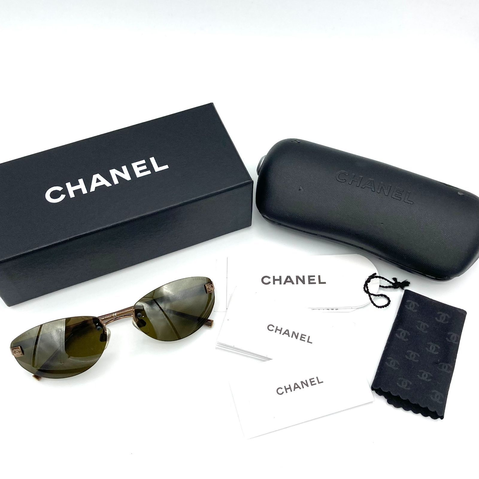 ▽CHANEL/シャネル サングラス 4069 c.224/54 58□18 130 ブラウン