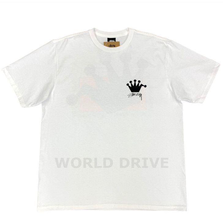 新品 STUSSY LB CROWN TEE ロゴ クラウン プリント Tシャツ - メルカリ