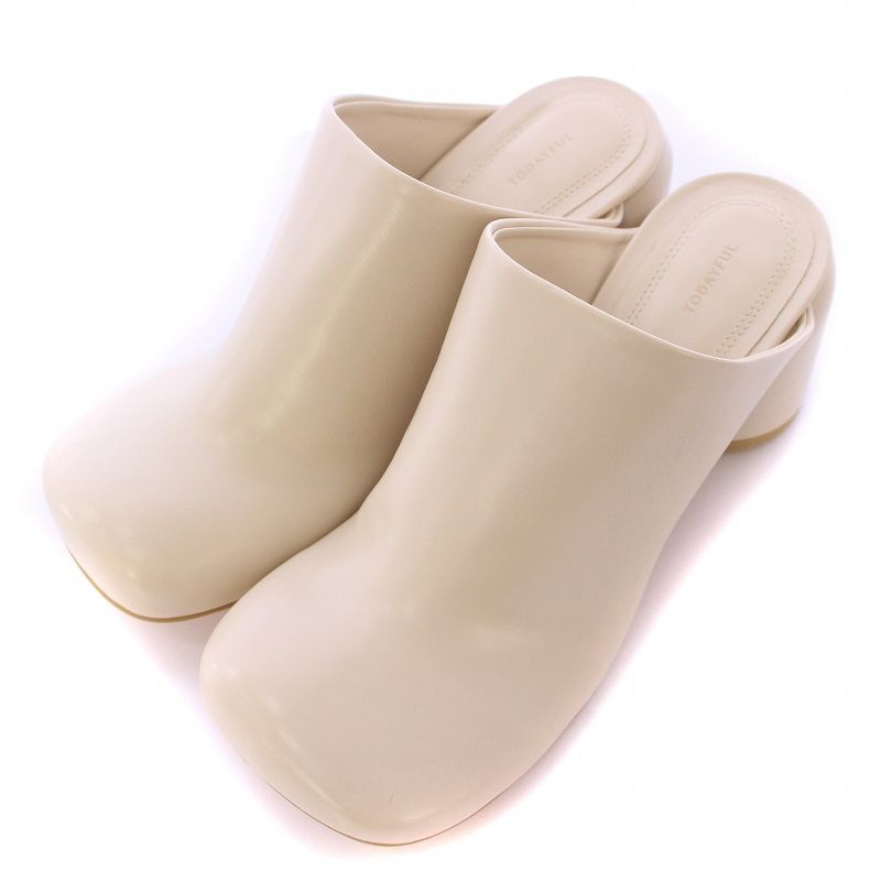 トゥデイフル TODAYFUL Chunky Heel Sabot チャンキーヒールサボ