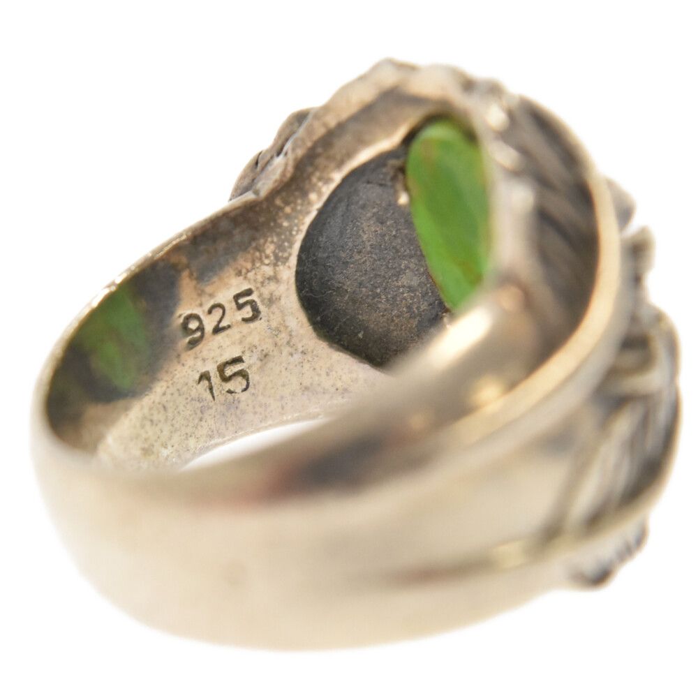 SAAD (サード) ターコイズ フェザー シルバーリング リング