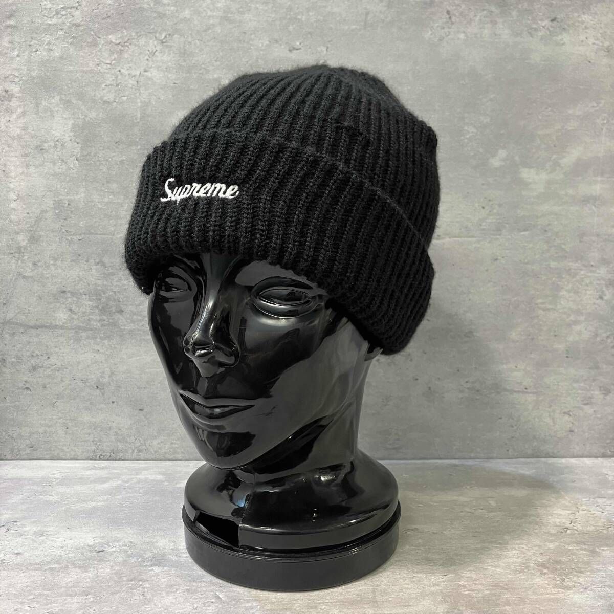 22AW Supreme Loose Gauge Beanie ニット帽 ブラック