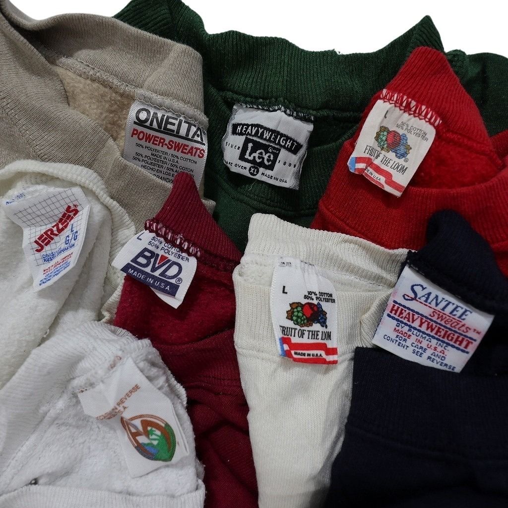古着卸 まとめ売り USA製 スウェット 8枚セット (メンズ L /XL