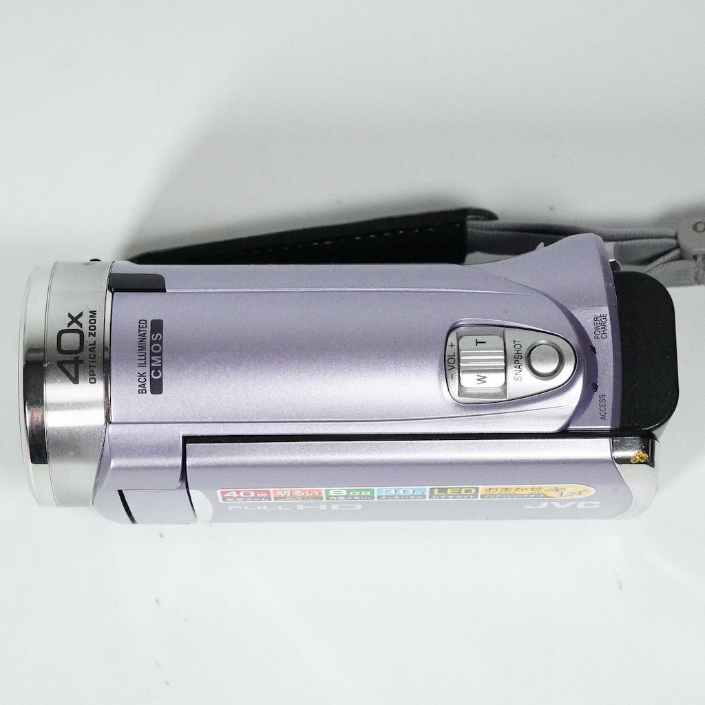 JVC Victor Everio GZ-E225-V パープル 動作OK 1週間保証 /1400 - メルカリ