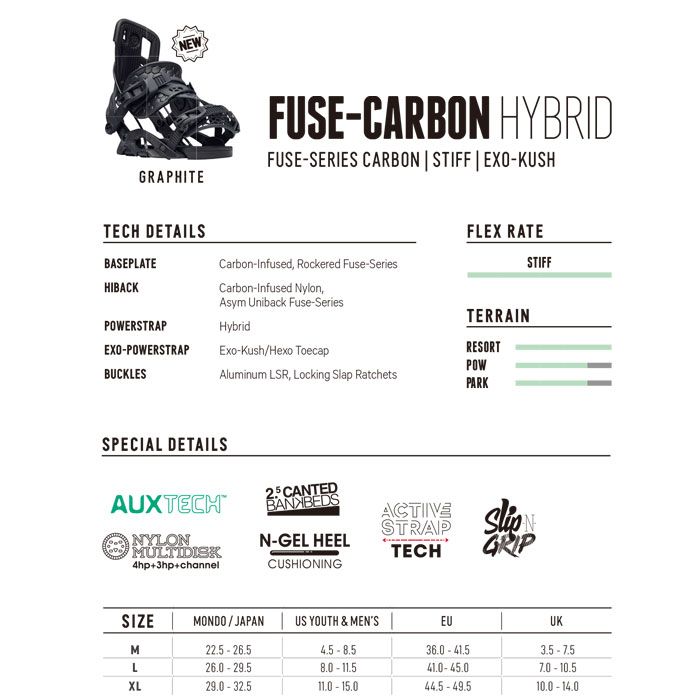 スノーボード ビンディング 金具 23-24 FLOW フロー フューズ カーボン FUSE CARBON FUSION HYBRID 日本正規品