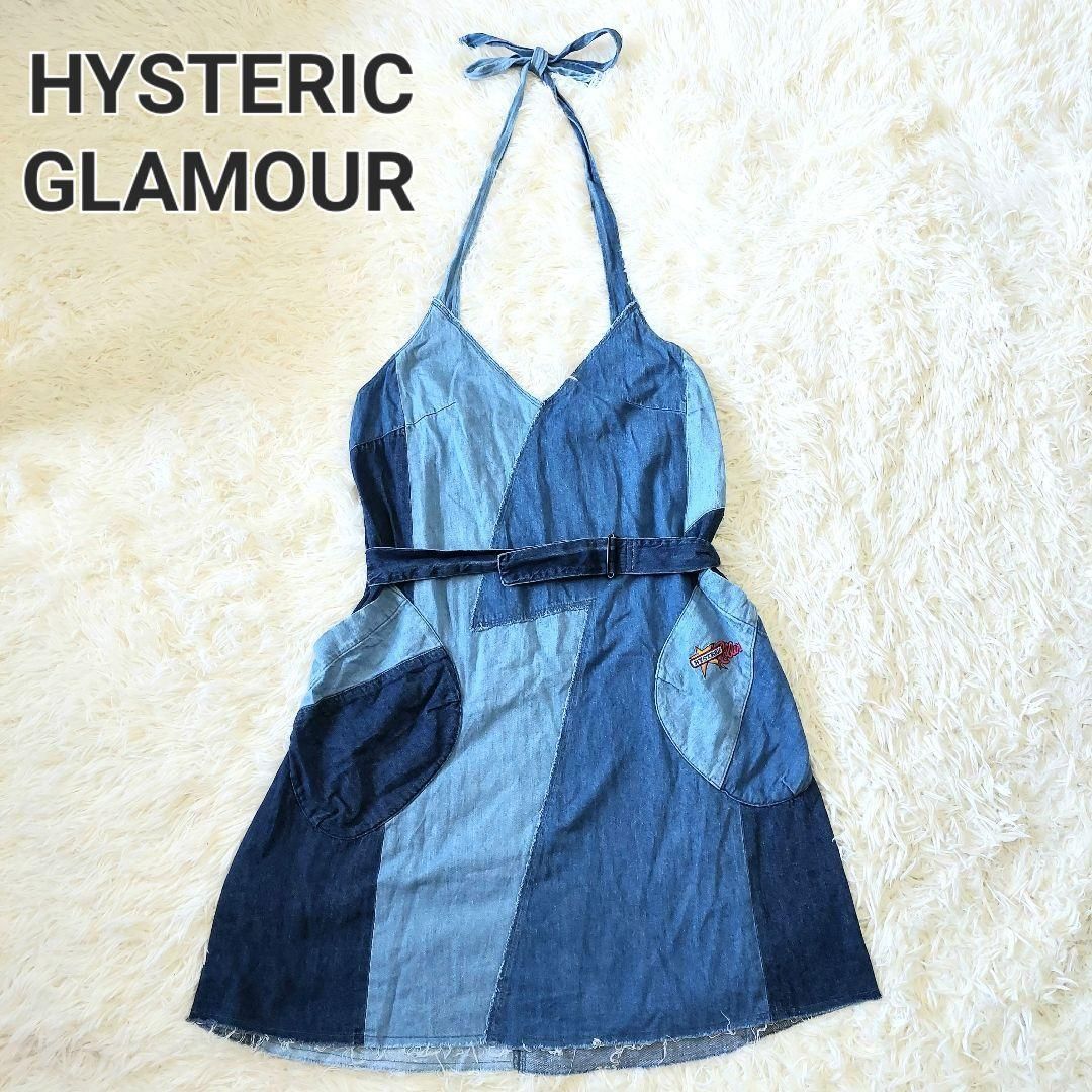 HYSTERIC GLAMOUR ヒステリックグラマー パッチワーク デニム キャミ 