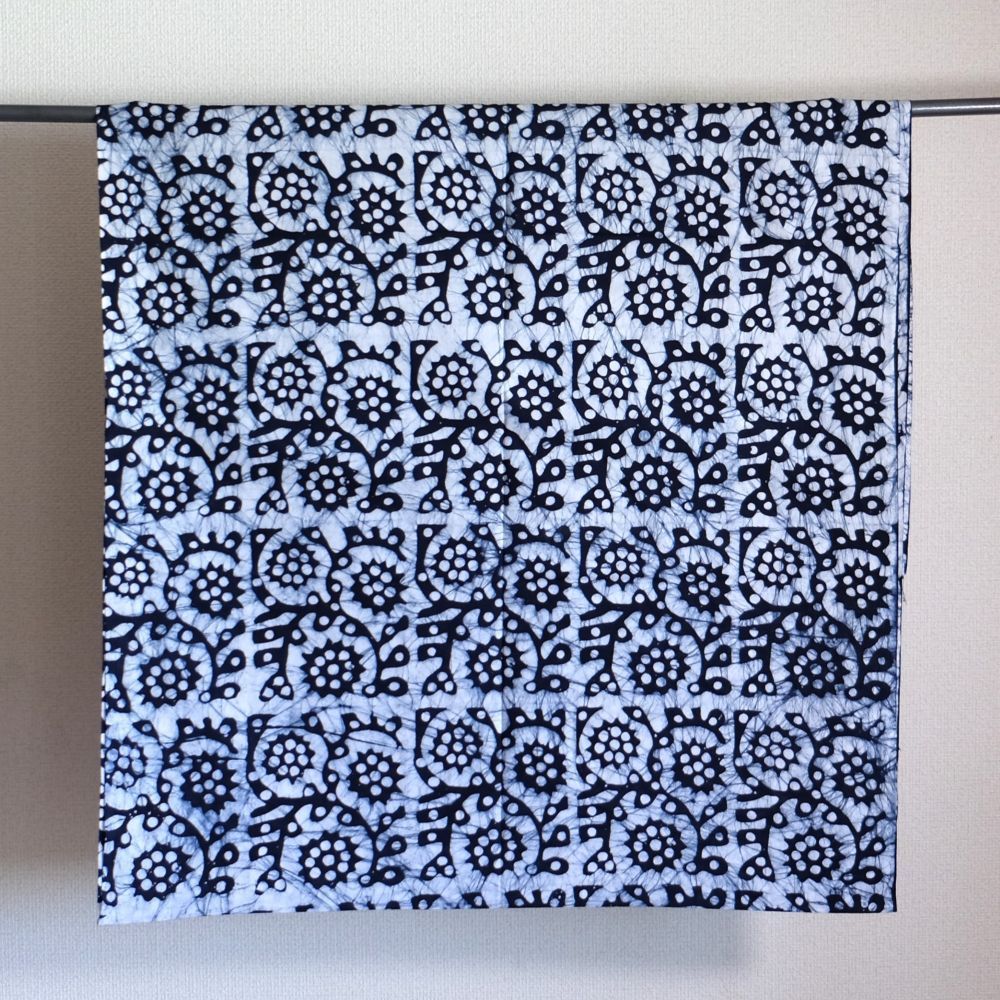 バティック 生地 ろうけつ染め ブロックプリント 約85×290cm インド綿