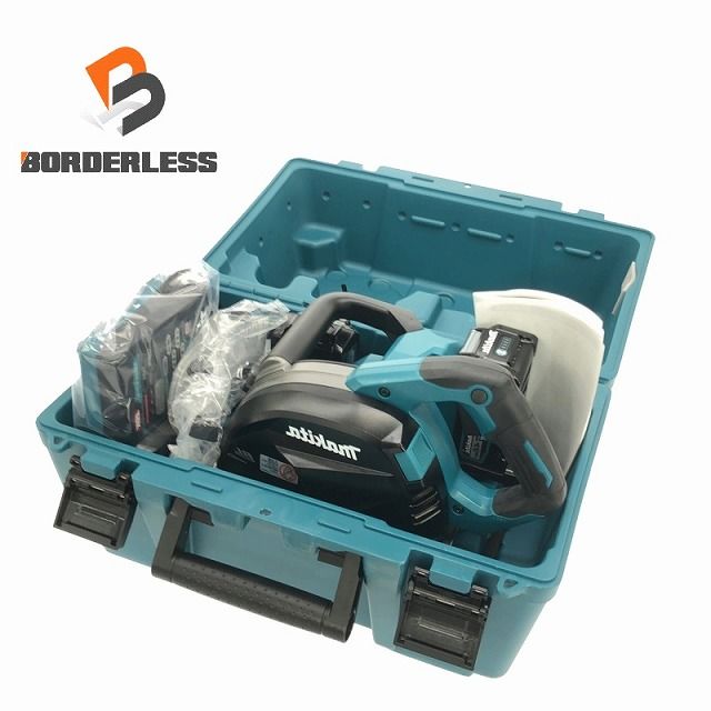 makita マキタ 40Vmax 185mm 充電式チップソーカッター CS001GRMX バッテリ2個 40Vmax4.0Ah 充電器 ケース付 106896