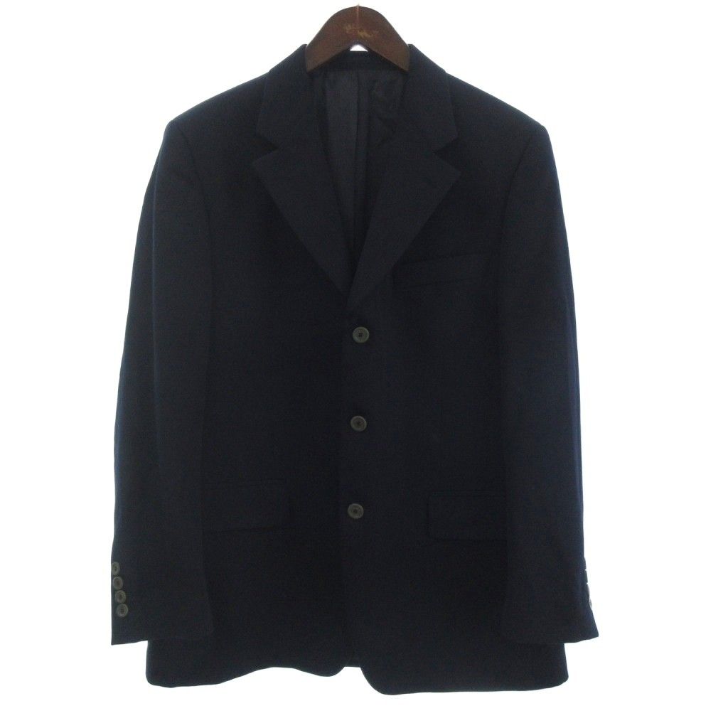 ジャンフランコフェレ GIANFRANCO FERRE スーツ セットアップ パンツ スラックス テーラードジャケット 3B 長袖 上下サイズ違い 52 54 紺 ネイビー イタリア製