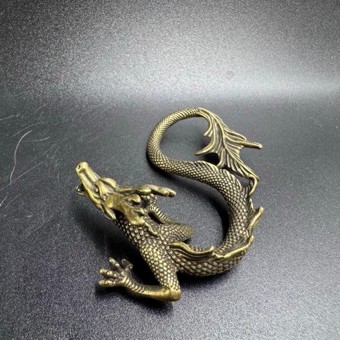 銅 細工 竜 装飾品 工芸品 置物 銅細工 竜印 装飾品 工芸品 美術