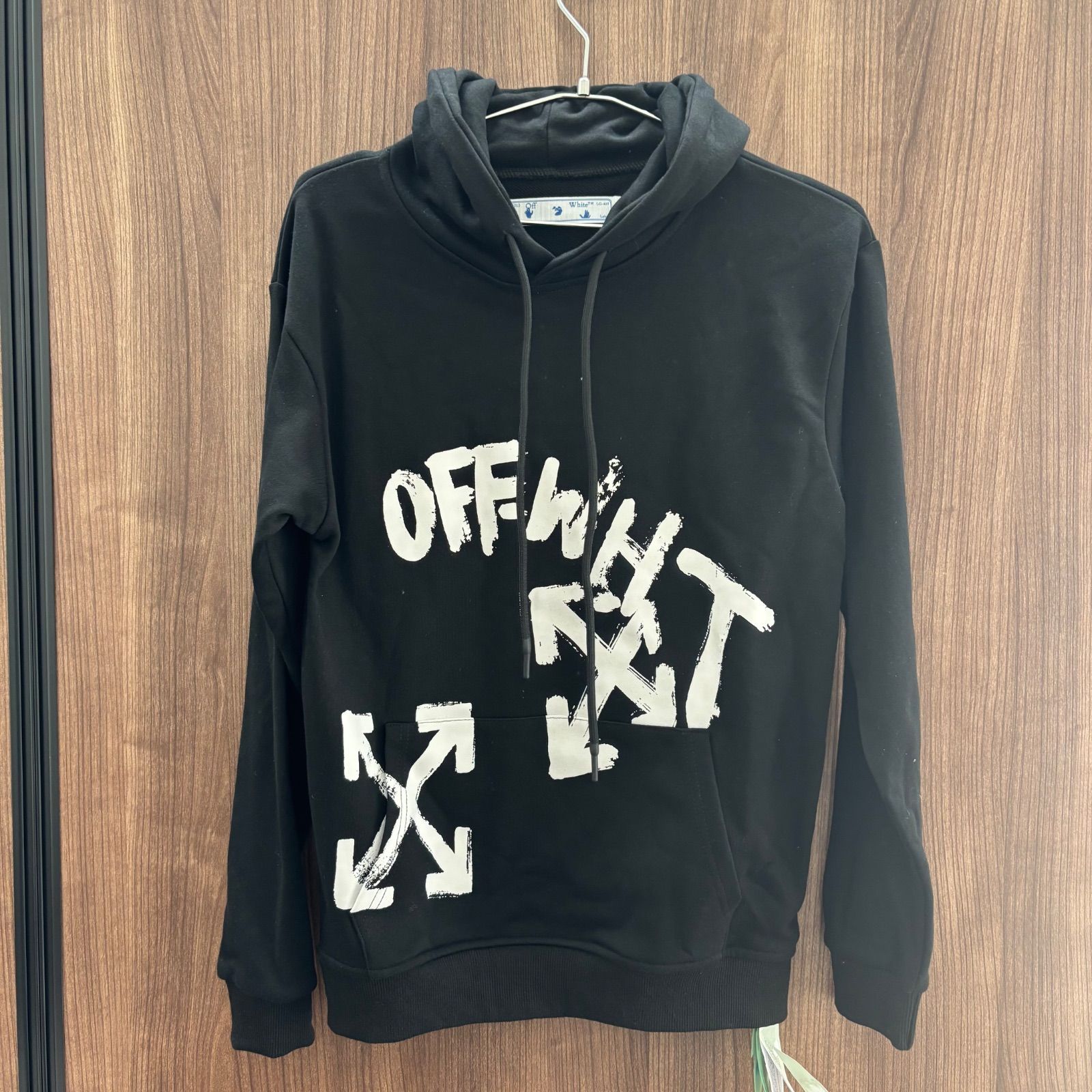 i) Off-White オフホワイト パーカー ブラック XSサイズ 美品 - メルカリ