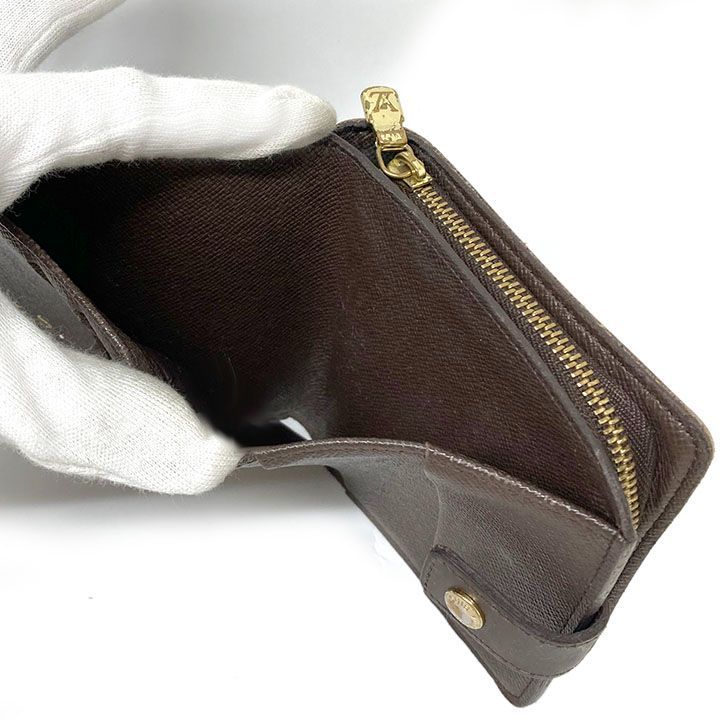 訳アリ】ルイ ヴィトン 財布 ダミエ 2つ折財布 コンパクトジップ