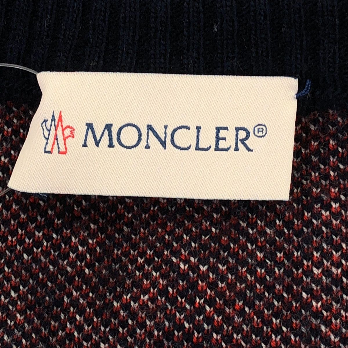 MONCLER モンクレール 19AW MAGLIONE TRICOT GIROCOLLO ロゴジャガード 