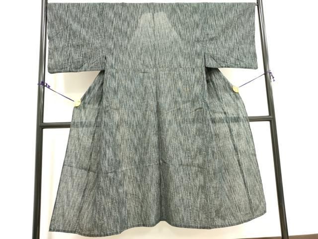 平和屋着物∴夏物 男性 小紋 浴衣兼用 霞文 綿麻 DAAV7294cd