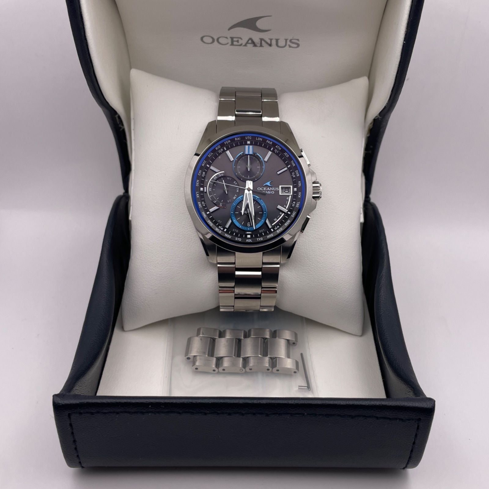 T476）美品 正常稼動 CASIO カシオ 電波ソーラー OCEANUS オシアナス 