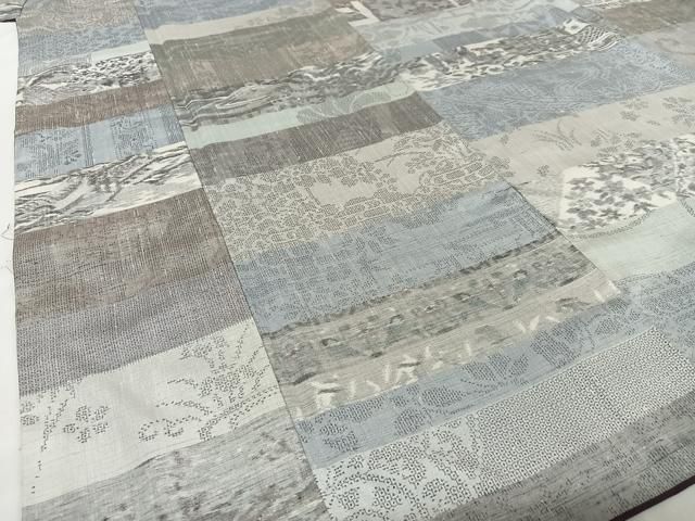 平和屋着物○本真綿結城紬 100亀甲 百柄 正絹 逸品 AABB0310zg 平和屋