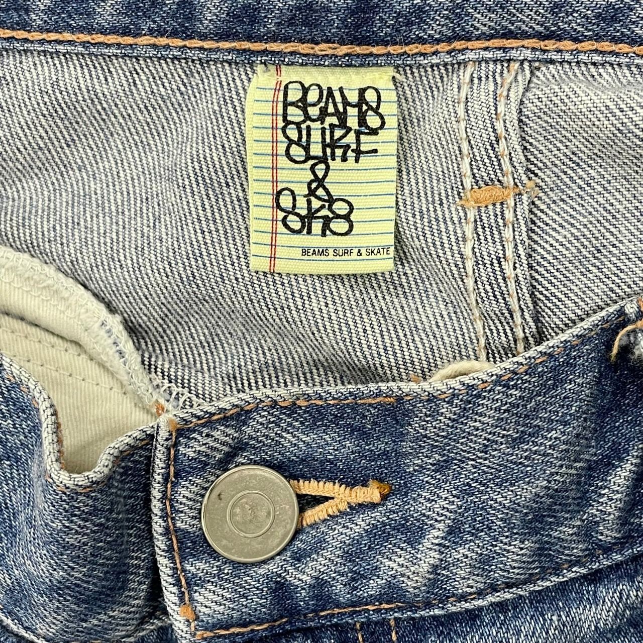 BEAMS SSZ 8P DENIM SHORTS デニム ハーフパンツ ダメージ ショーツ