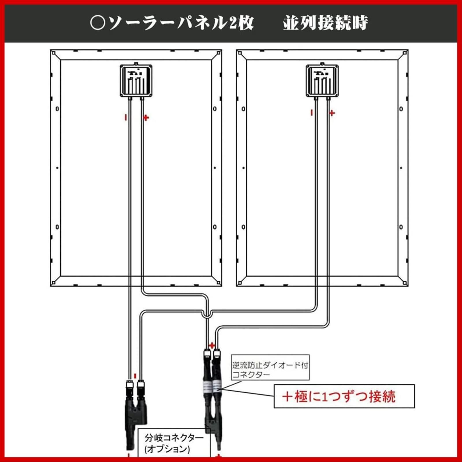 特価商品】型 コネクター 逆流防止ダイオード MC4 IP67防水 用