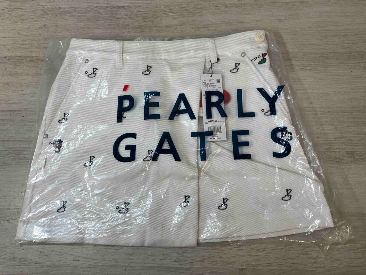 【未開封品・タグ付き】PEARLY GATES × LINE FRIENDS スカート ホワイト ゴルフウェア サイズ1