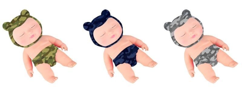 【新着商品】(パープル) BIGサイズ　迷彩柄ベイビースクイーズ　ビッグベイビースクイーズ　YD-3246　スクイーズ玩具　スクイーズ赤ちゃん　スクイーズ人形　おもちゃ　可愛い　玩具　スト
