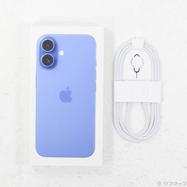 中古品〕 iPhone16 128GB ウルトラマリン MYDU3J／A SIMフリー【258】