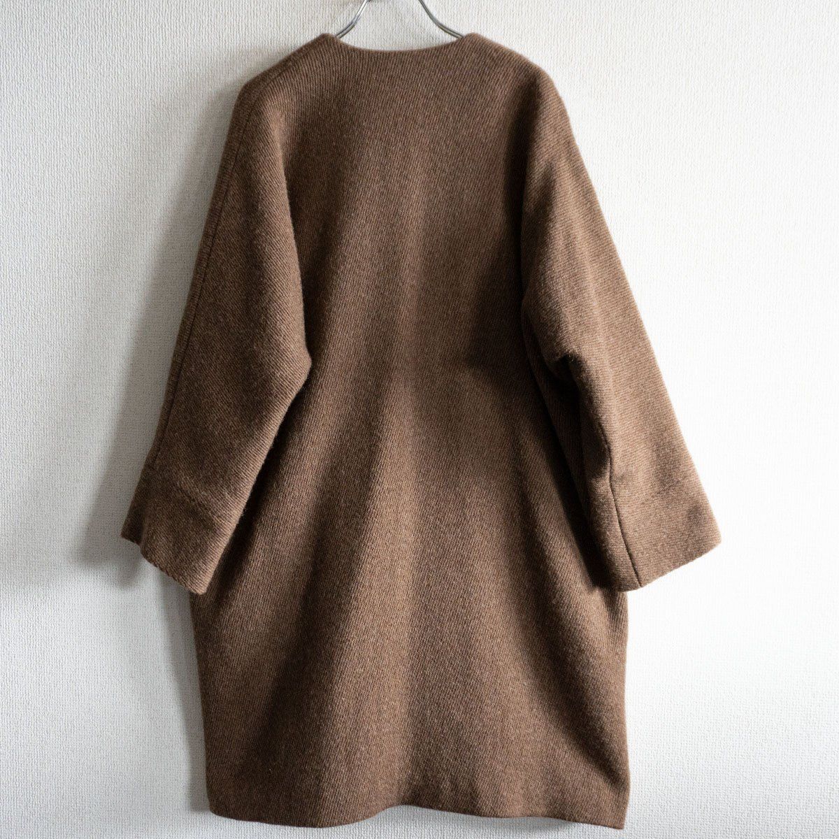 美品】 ARTS&SCIENCE 【Kimono wrap coat】1 ウール ノーカラー キモノ  